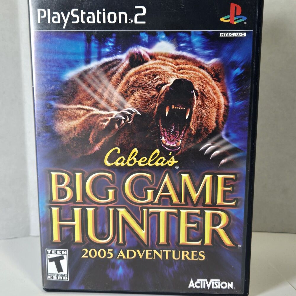 Cabela's Big Game Hunter 2005 Adventures (Sony Playstation 2, PS2) Complete CIB